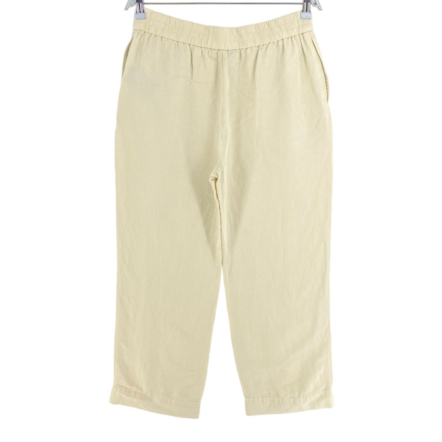 GANT Beige Leinen Viskose Schlupfhose Hose Größe EU 38 UK 10 US 8