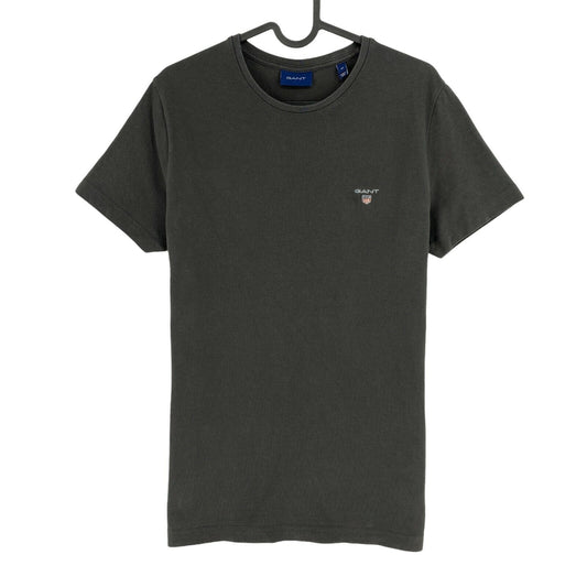 GANT T-Shirt Slim Pique Original Rundhalsausschnitt, Dunkelgrau, Größe M