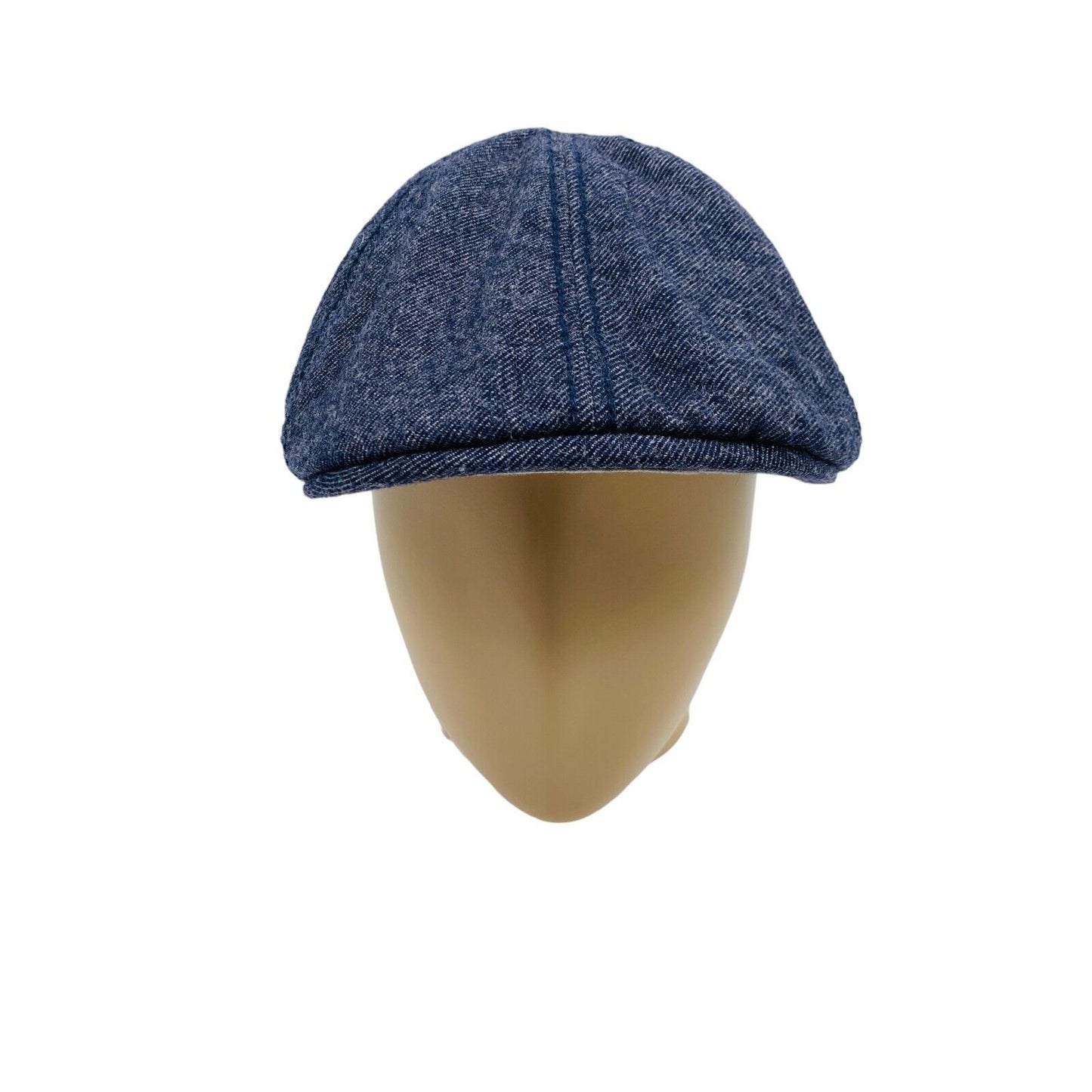 Camel Active Mens Greyish Blue Logo Wool Blend Flat Cap Hat Size L