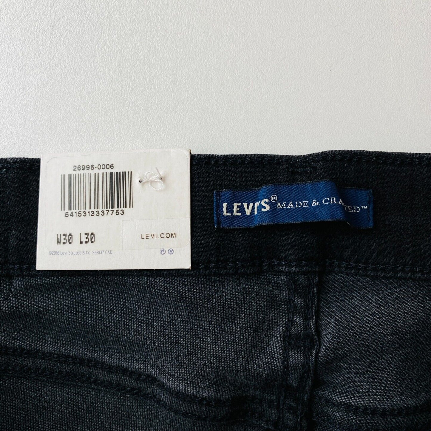 Levi's Made & Crafted EMPIRE Women Dark Grey Mid Rise Skinny Fit Jeans W30 L30