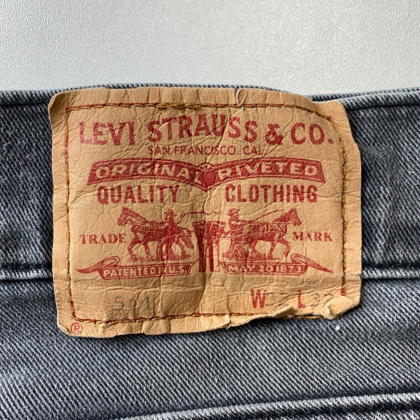 Levi's 511 Grey Stretch Slim Fit Jeans W32 L32