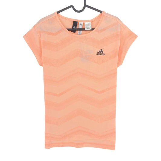 Adidas T-shirt à col rond avec logo rose Taille 11-12 ans