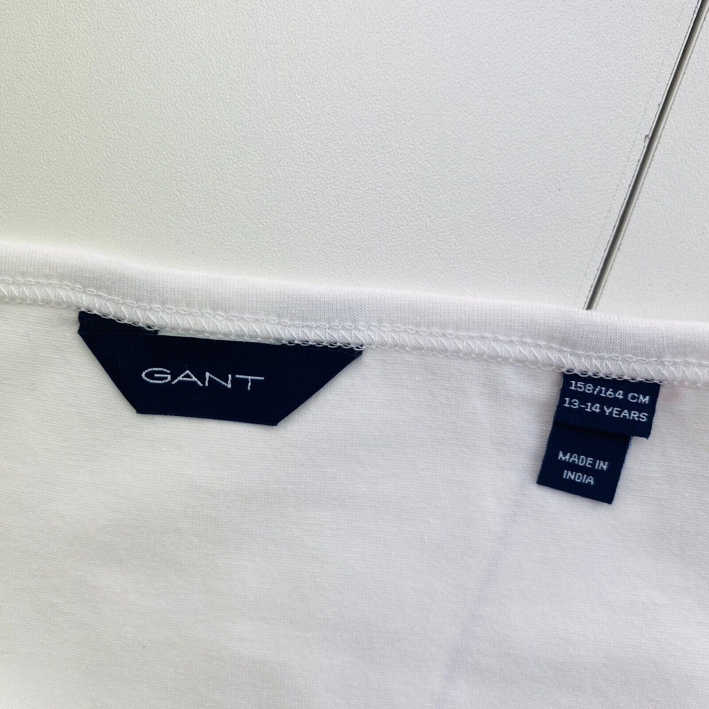 GANT Filles Blanc Bretelles Spaghetti Débardeur Singlet Taille 13-14 ans 158/164 cm