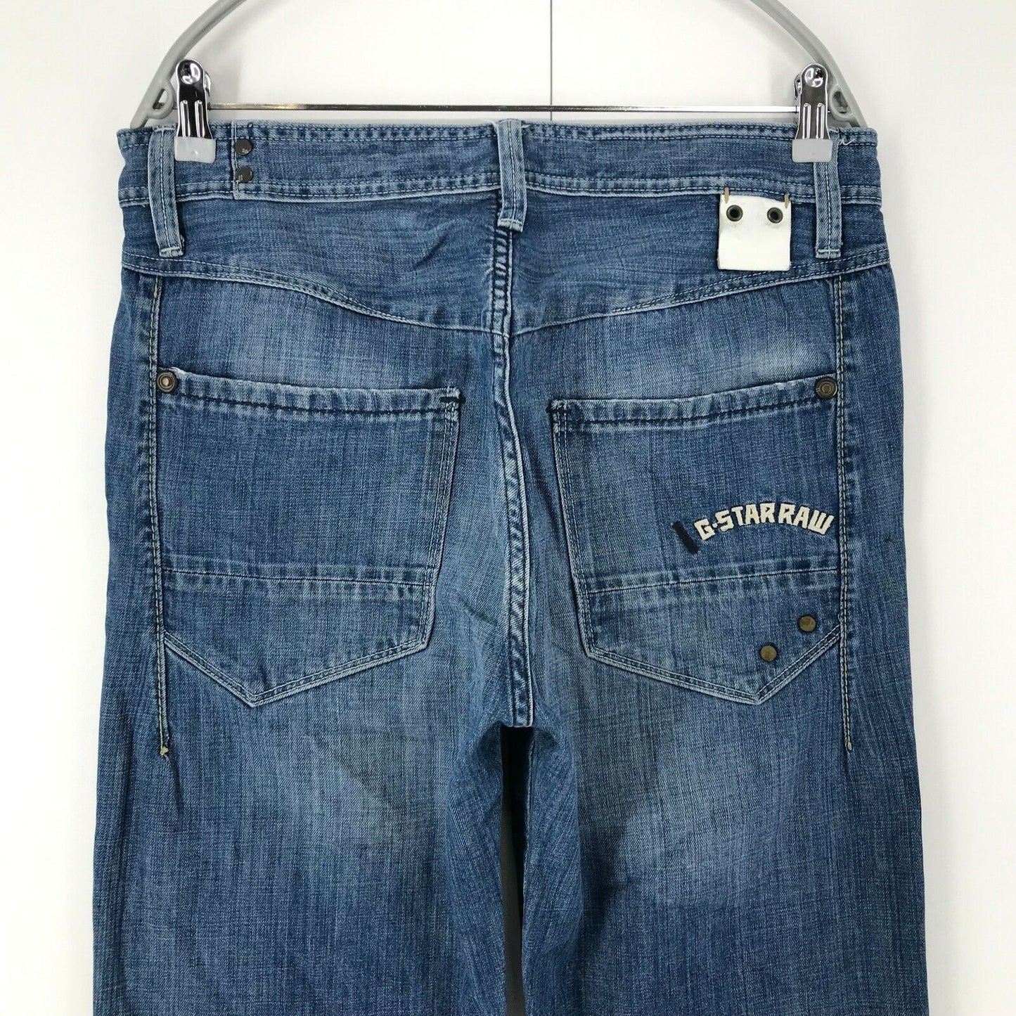 G-STAR RAW LOCKER Blue Regular Straight Fit Jeans W32 L34