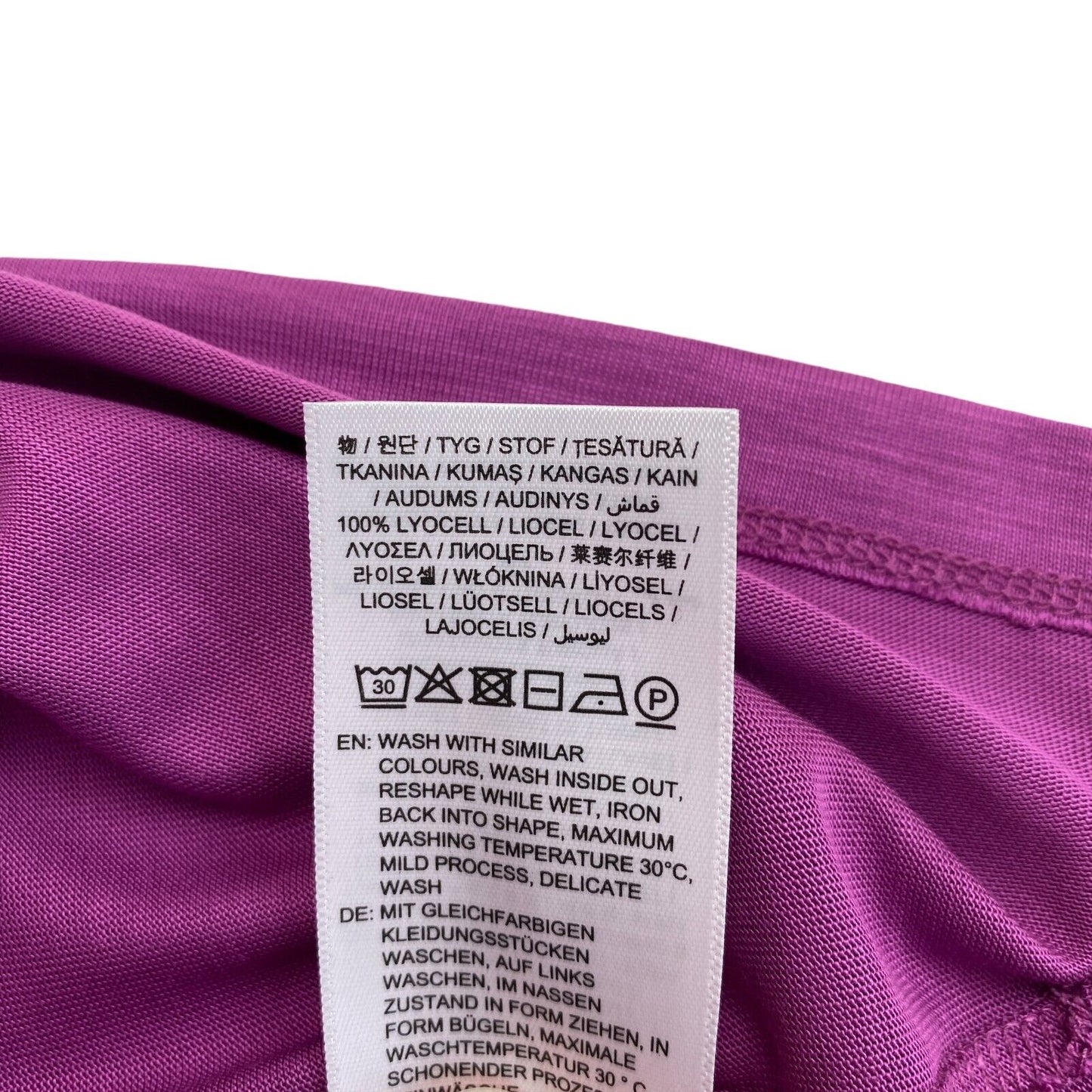 GANT T-shirt à col rond léger violet taille XS