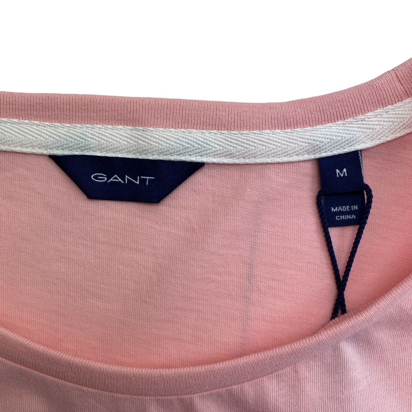 GANT Pink Arch Logo Crew Neck T Shirt Size M