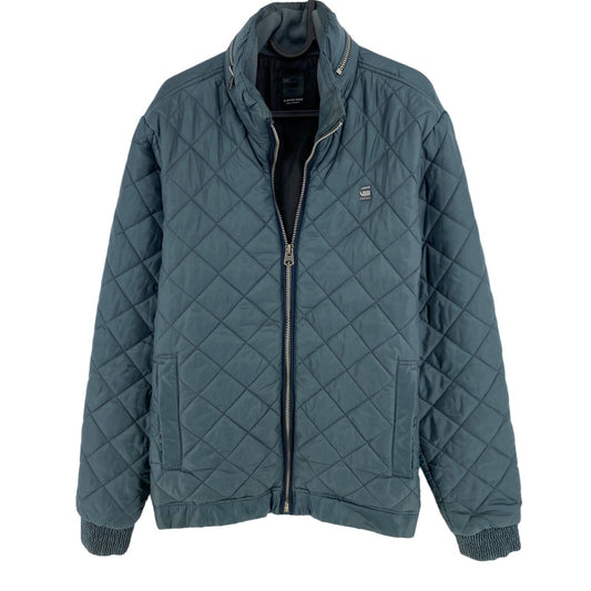 G-STAR RAW Blue Meefic Quilted Overshirt Jacket Coat Size L