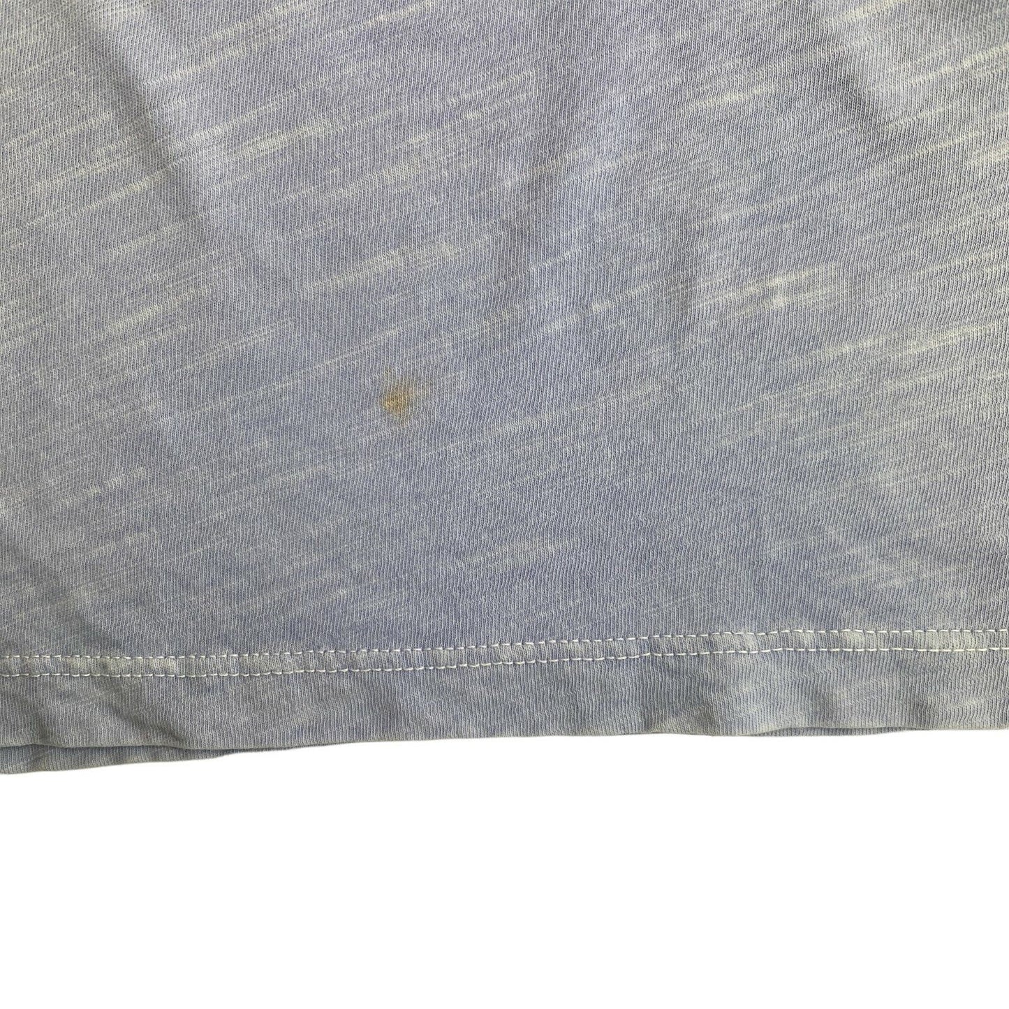 GANT Blue Sun Faded V Neck T Shirt Size L