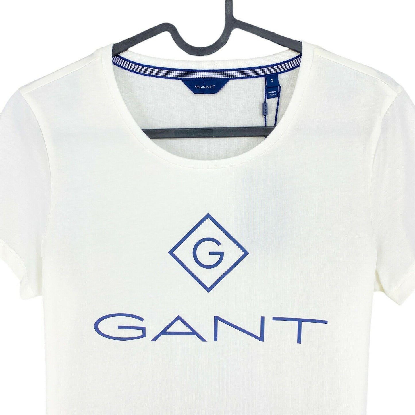 GANT T-shirt à col rond blanc Lock Up taille S