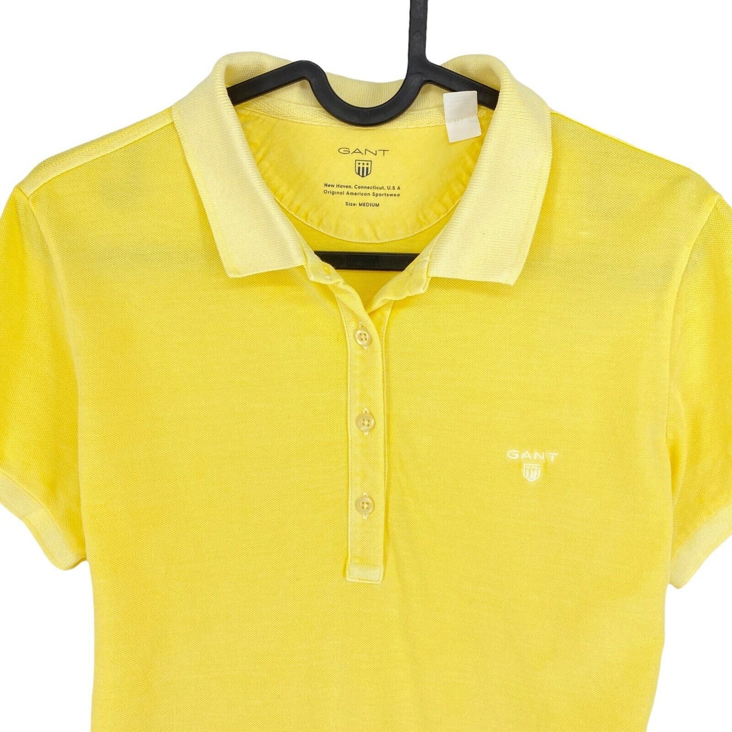 GANT Yellow Pique Polo Shirt Size M