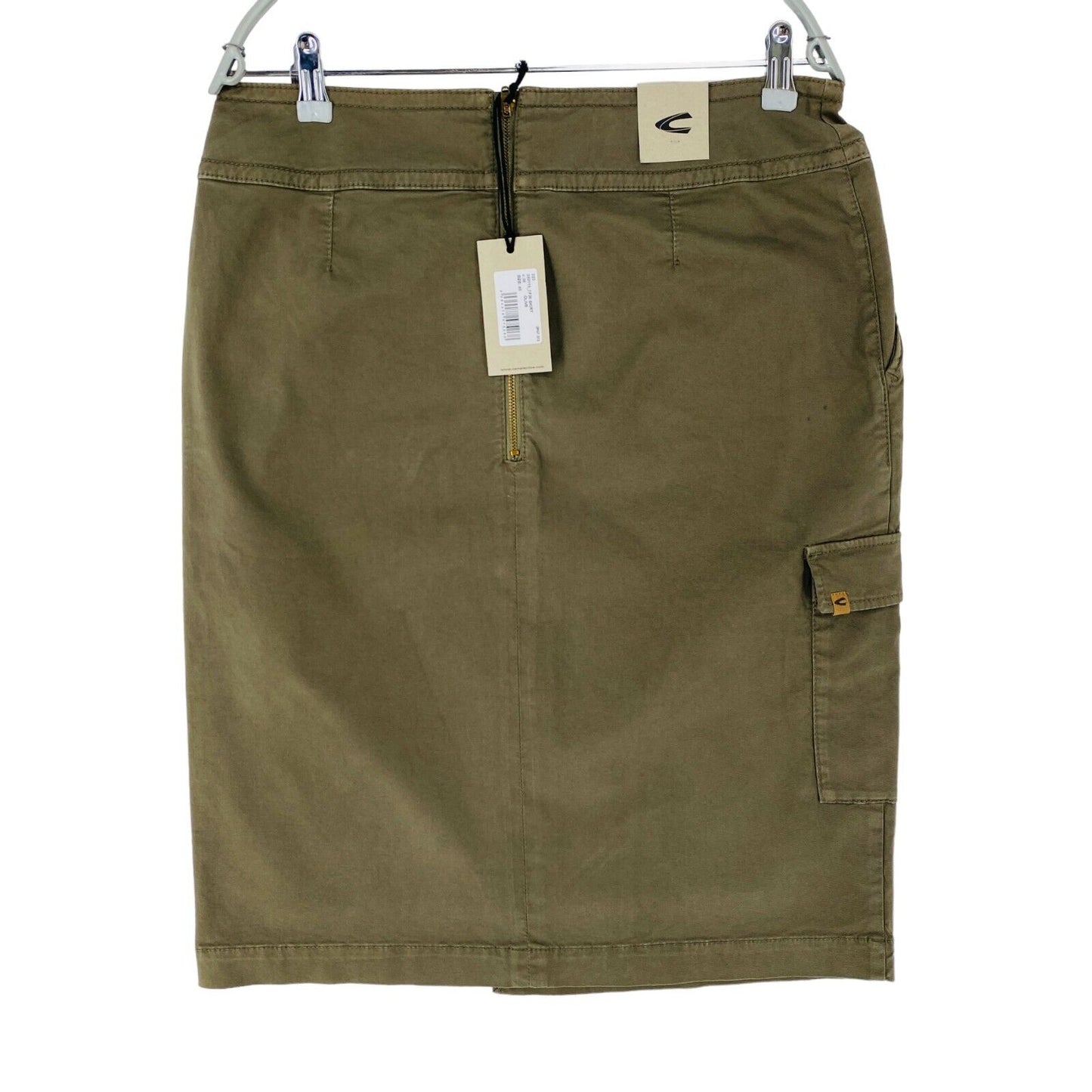 CAMEL ACTIVE Khaki Green Regular Fit Cargo Skirt Size EUR 40 W32