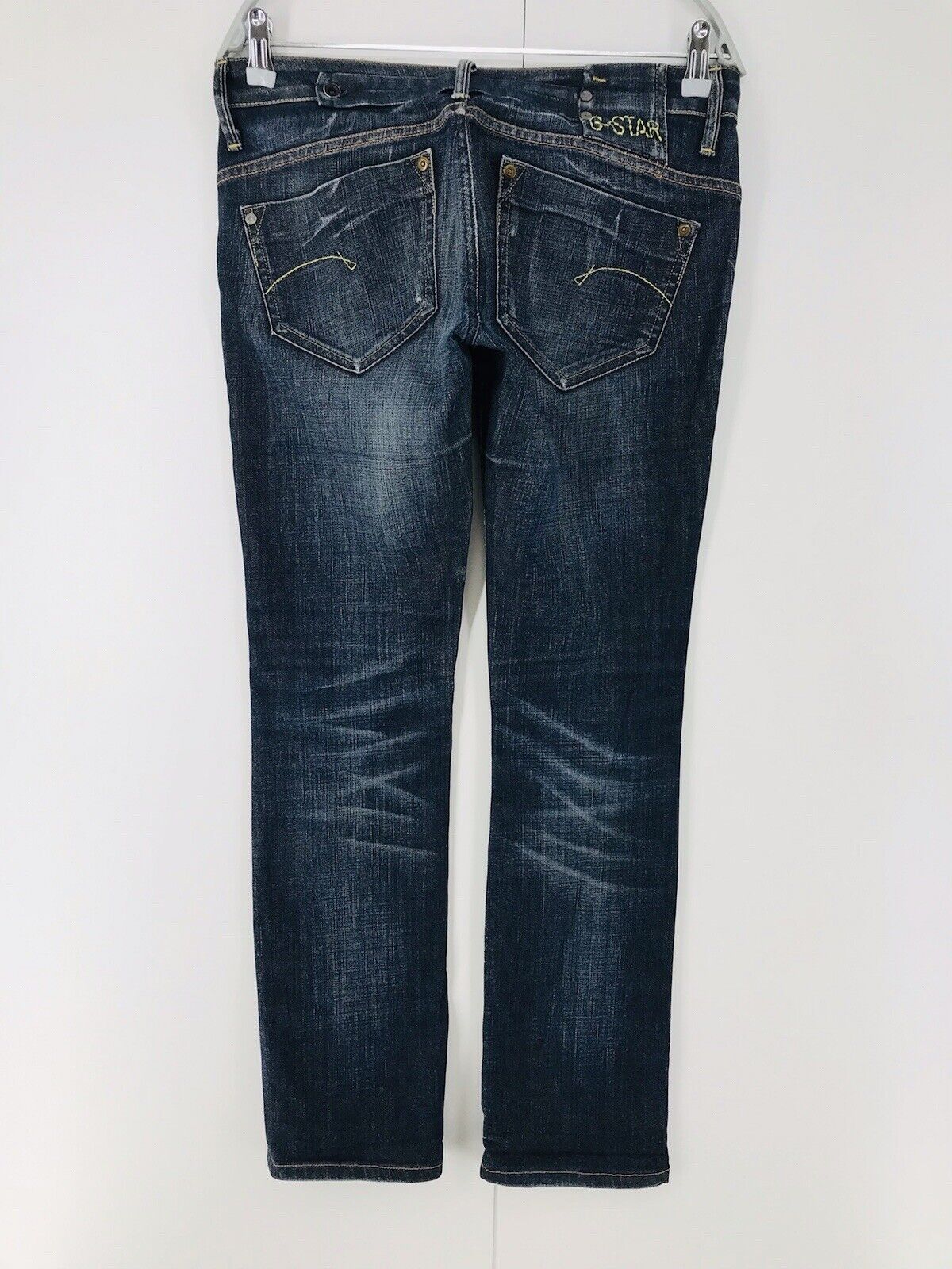 G-STAR RAW MIDGE Women Blue Regular Straight Fit Jeans W29 L32 Made In Italy