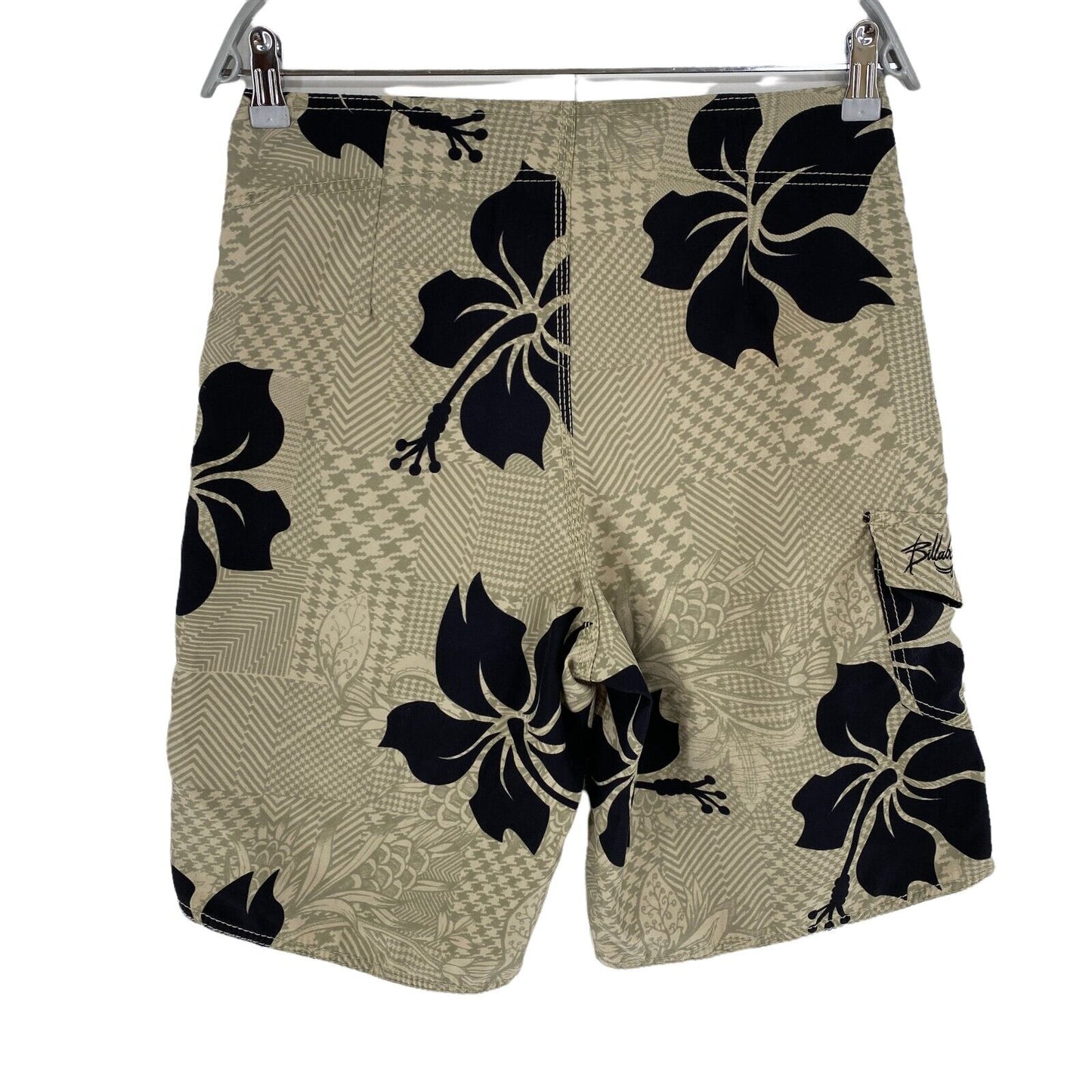 BILLABONG Floral Beige Swimwear Swimming Trunks Shorts Size EU 30 UK/US 30 W28