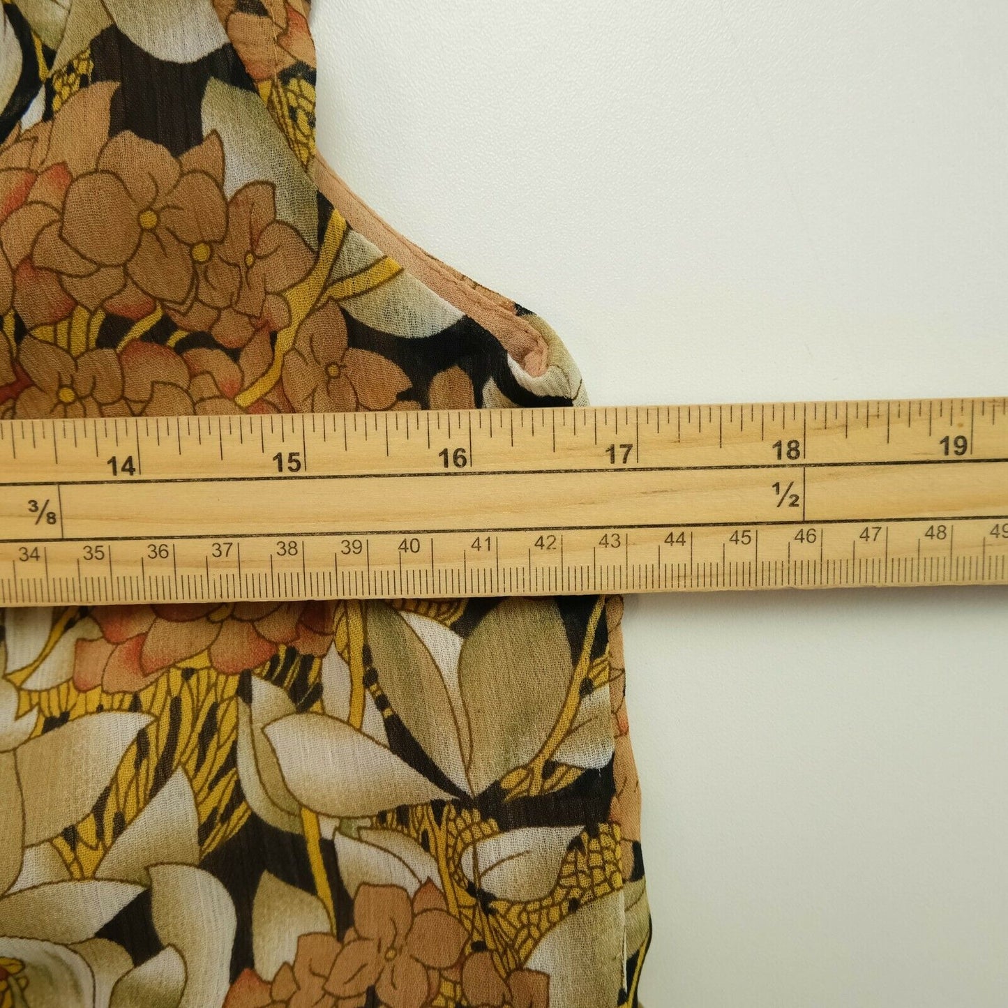 SUPERTRASH Yellow Crew Neck Floral Print A Line Flared Dress Size 36