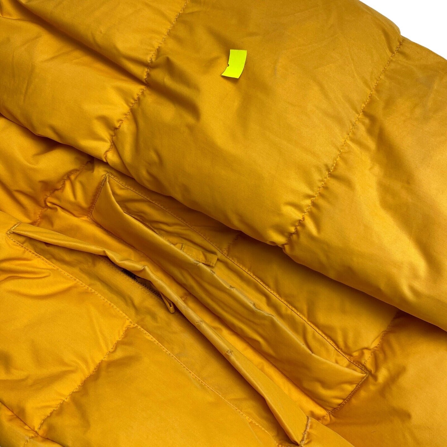 GANT Yellow The Alta Down Hooded Puffer Jacket Coat Size L