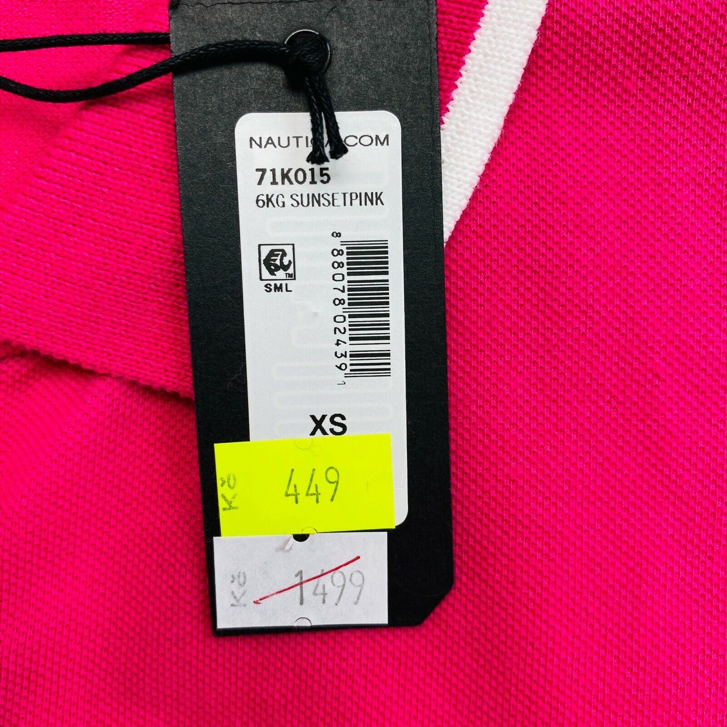 NAUTICA Rosa Polo-T-Shirt Größe XS