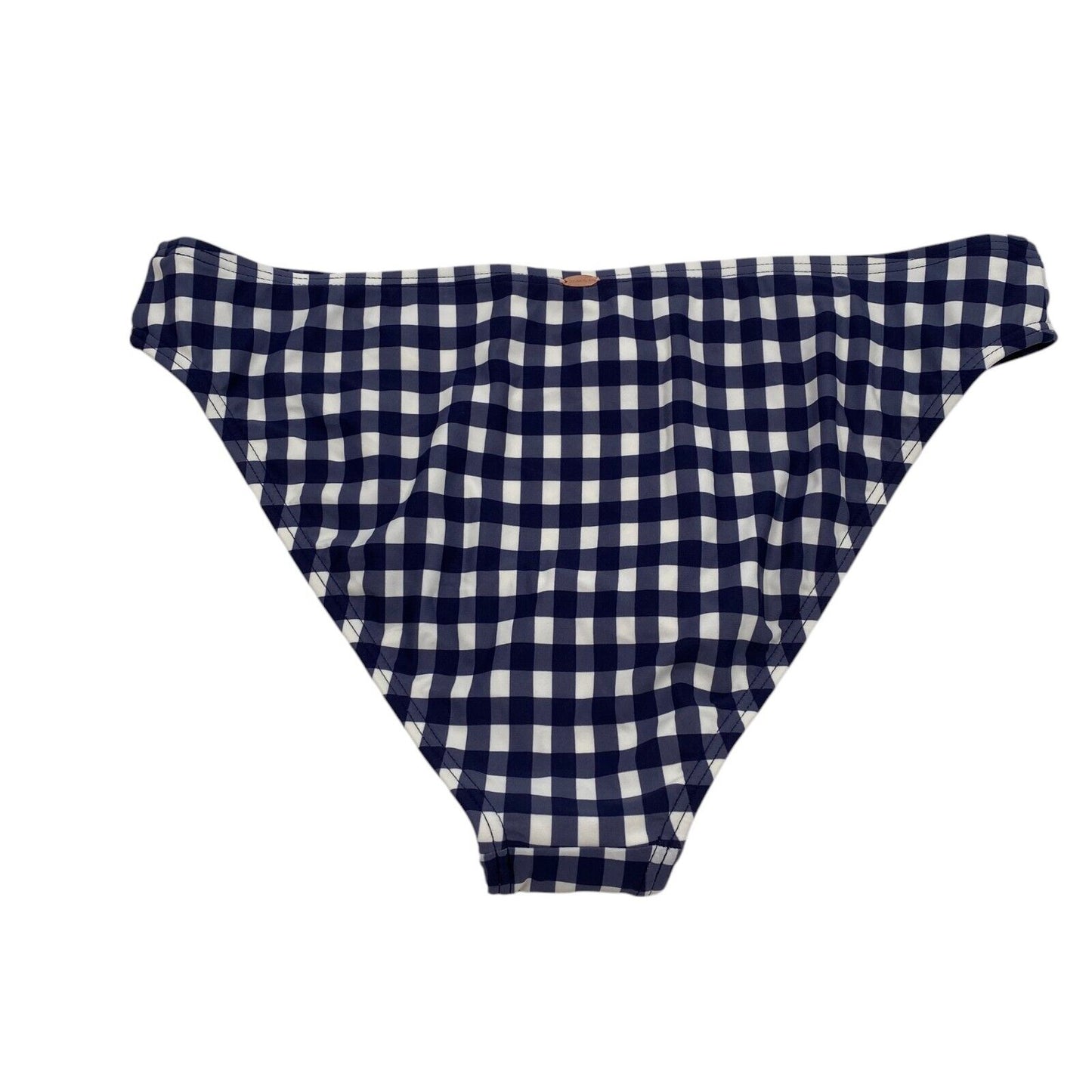 O`Neill Women Blue Check Briefs Swim Bottom Size EU 40 UK 12 US 10 L