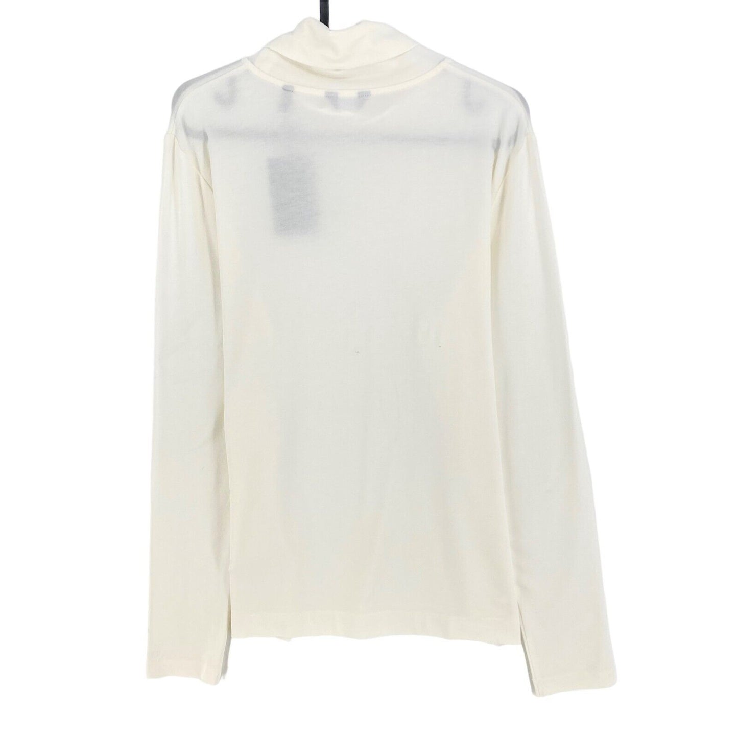 GANT Blanc Jersey Manches Longues Col Roulé T Petit Haut Taille XS