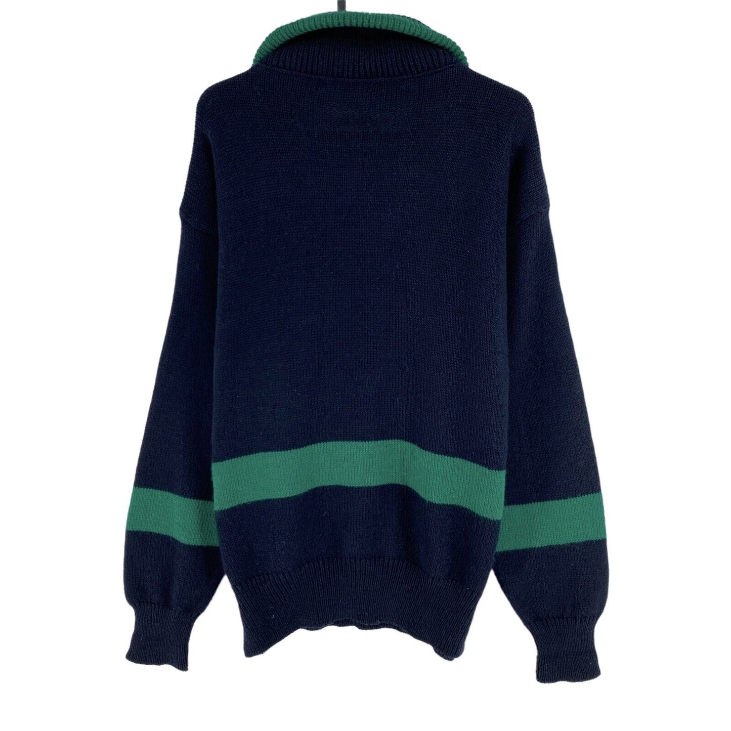 Cosby Vintage Retro 90s Loli & Wolf Blue Sweater Pullover Size M