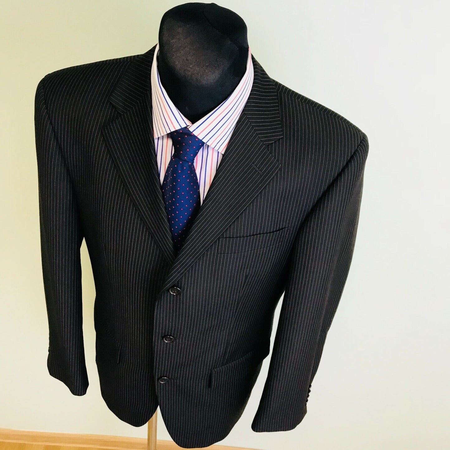 Henry Morell Wool Blend Grey Blazer Jacket Size EUR 48 US UK 38