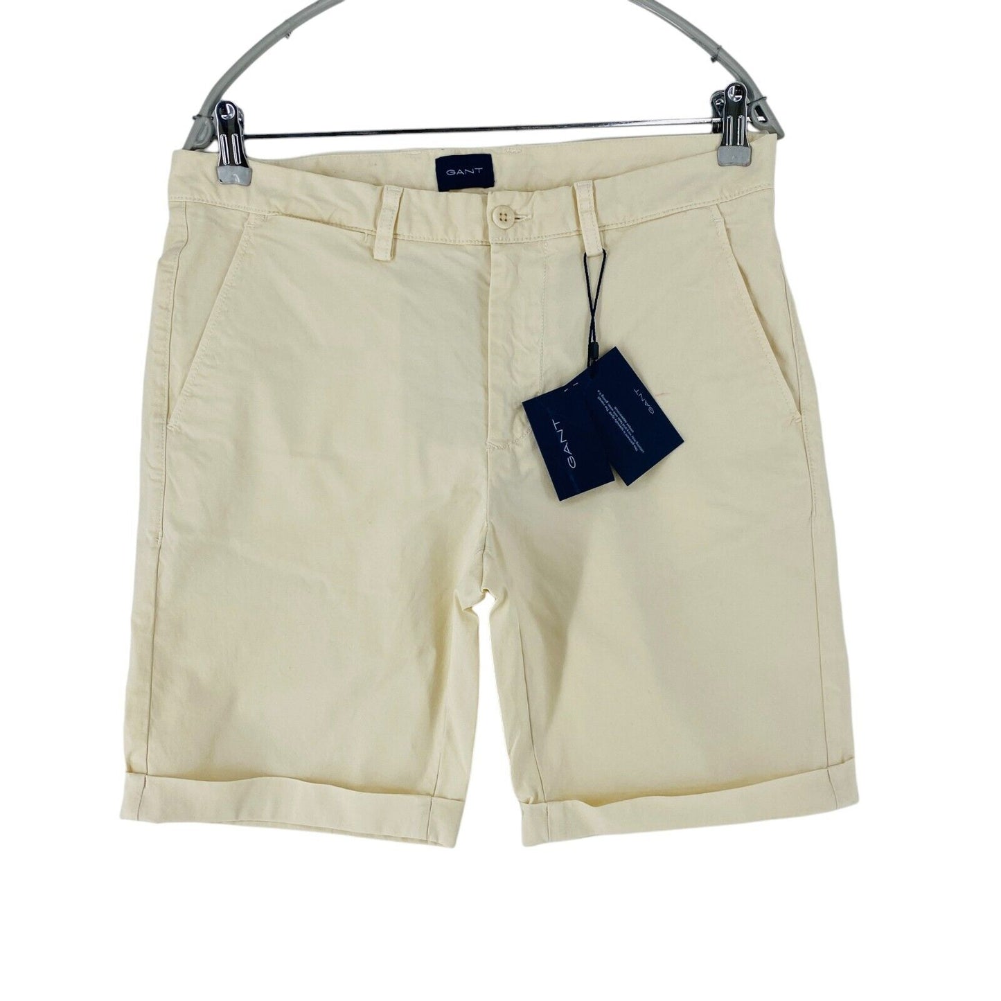 GANT ALLISTER Light Beige Stretch Regular Fit Chino Shorts W32