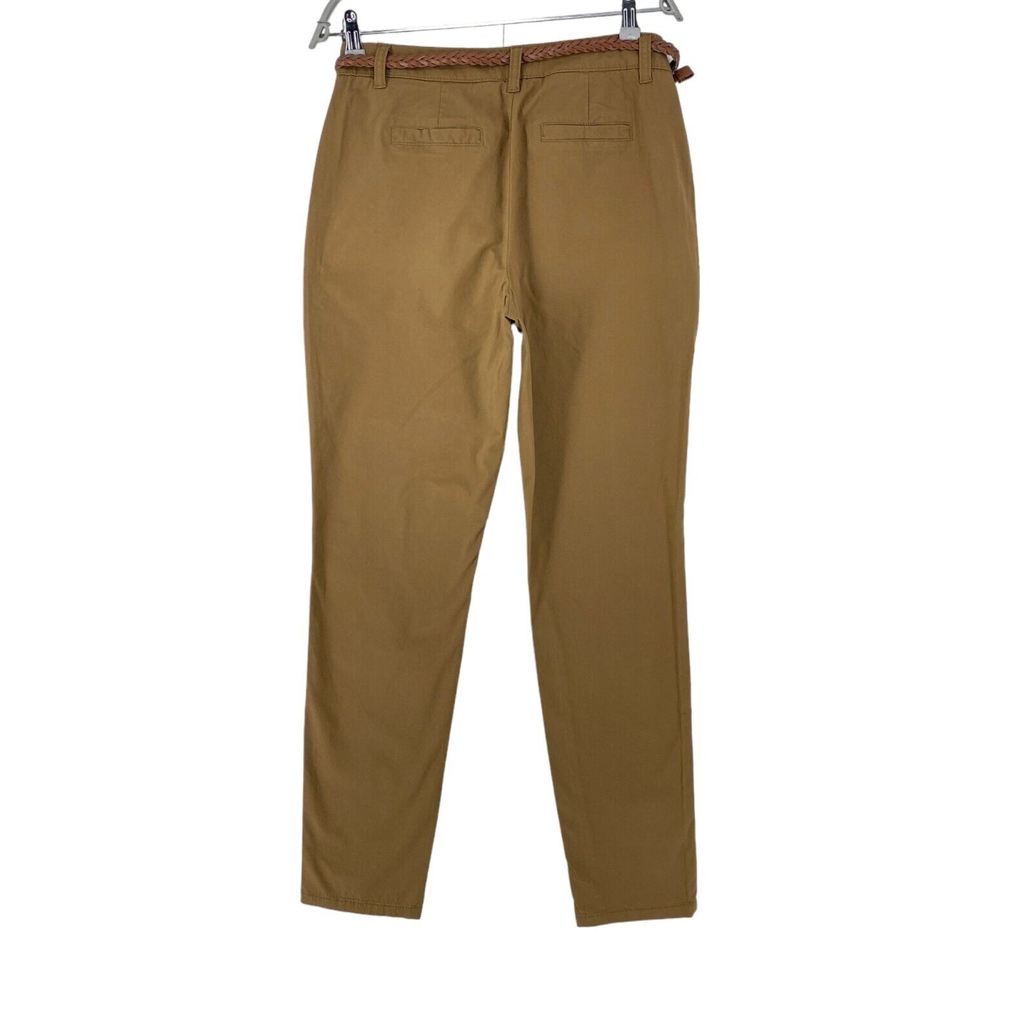 LOLALIZA Women Brown Slim Fit Chino Pants Trousers Size EUR 36 W29