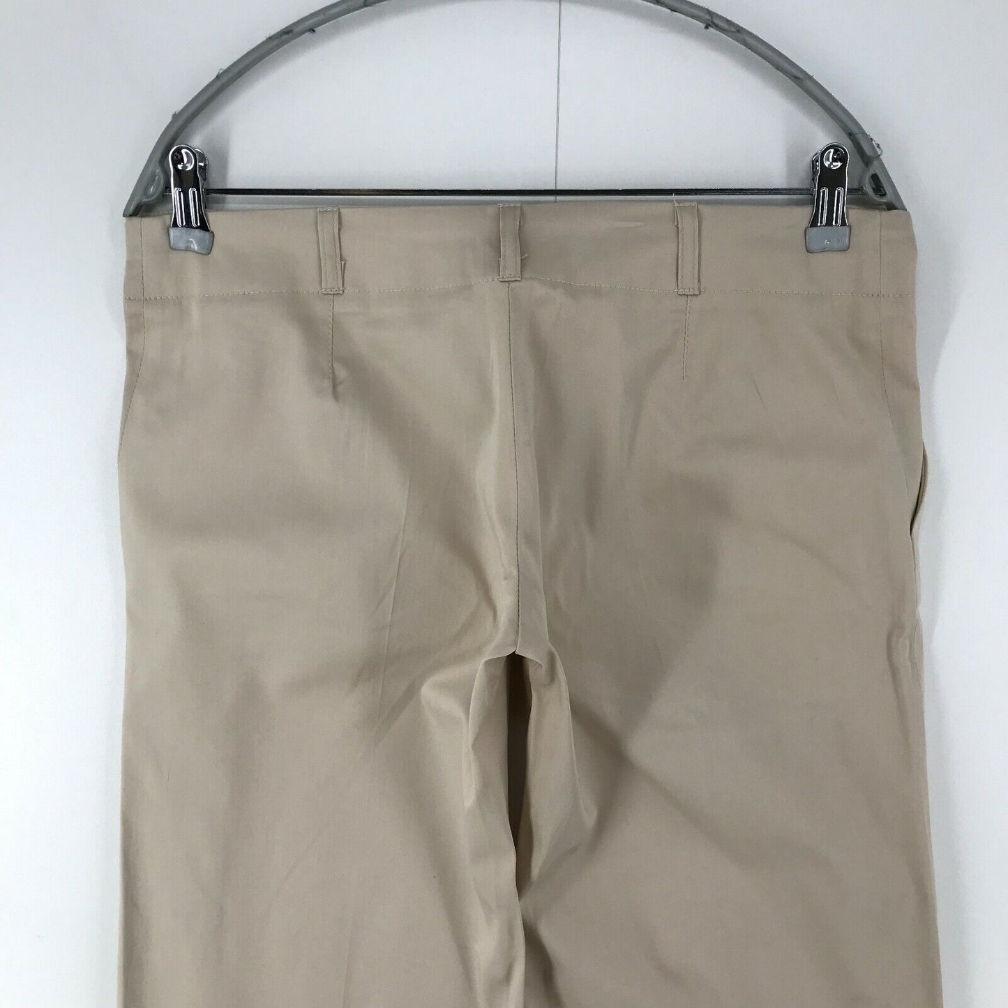 ROSSODISERA Women Brown Loose Straight Fit Trousers Size 44 W32