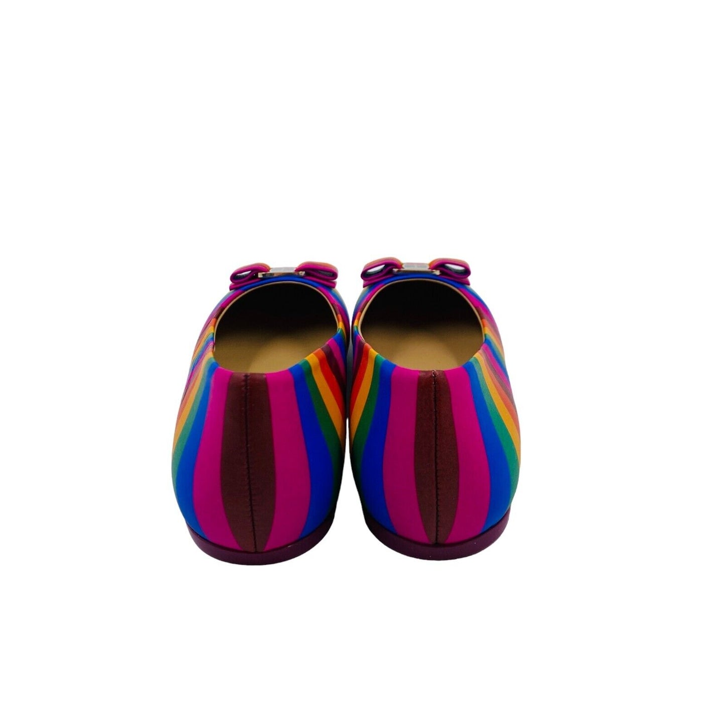 Salvatore Ferragamo Girls Colored Rainbow Min Flat Shoes Size EU 27 UK 9.5