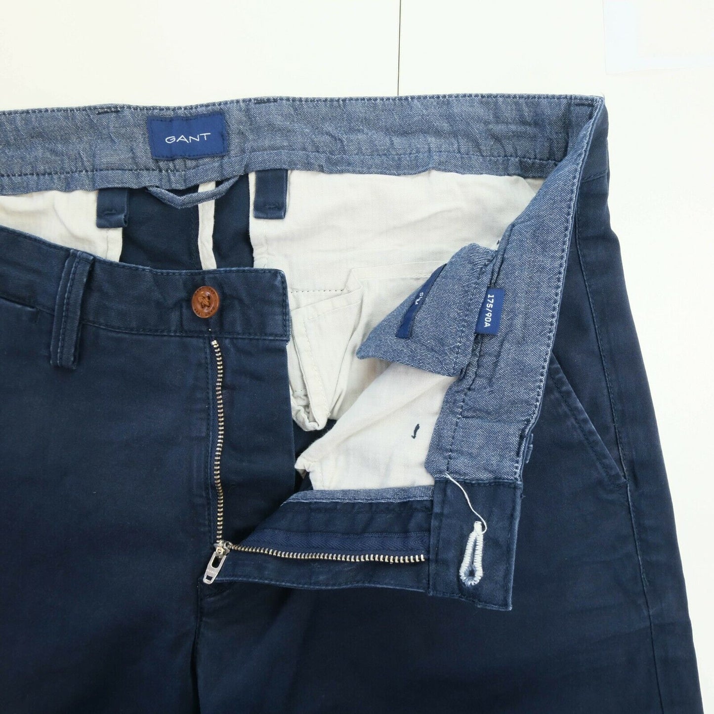 GANT Blue Chino Slim Fit Pants Trousers Size W33 L34