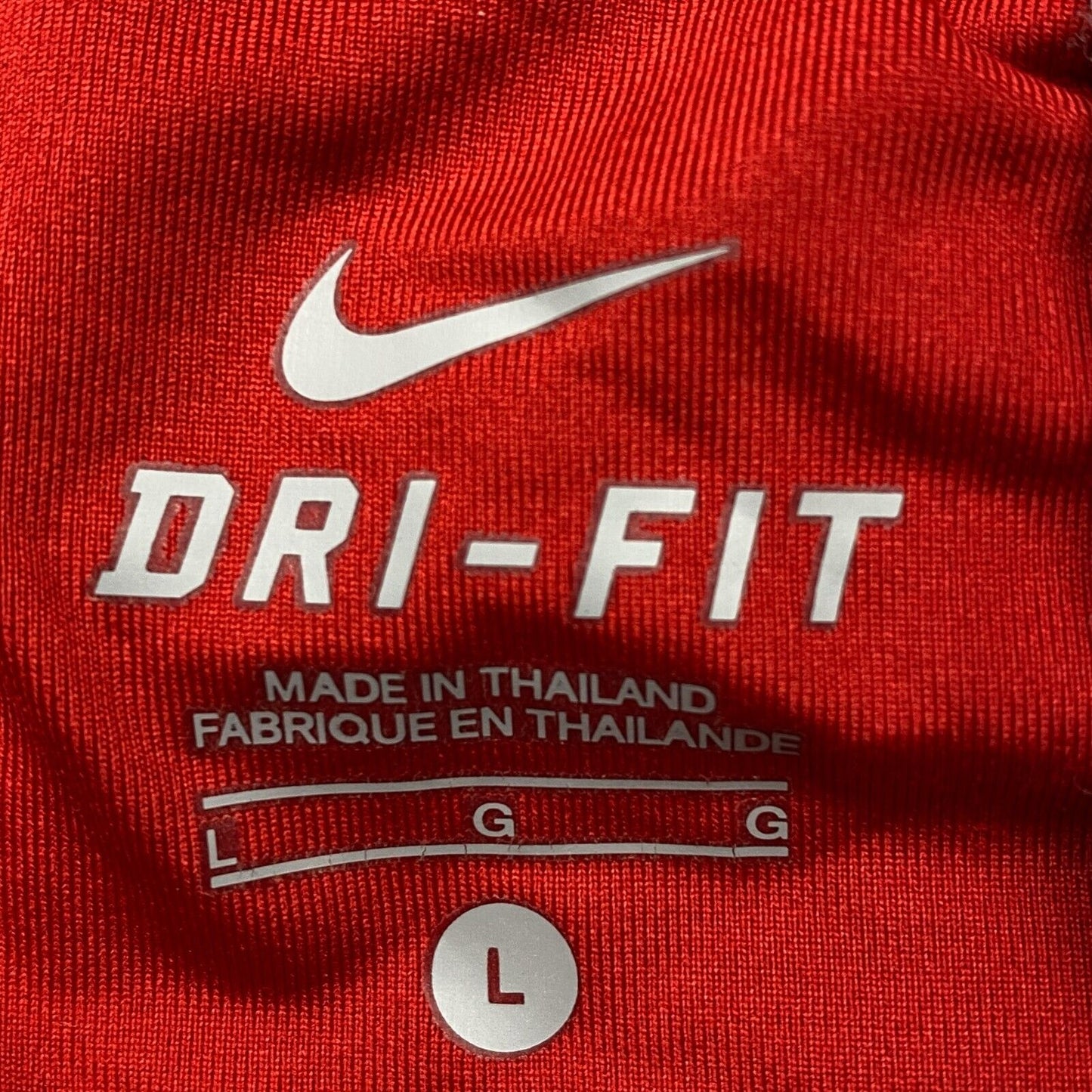 NIKE DRI-FIT Red Activewear Shorts Size L