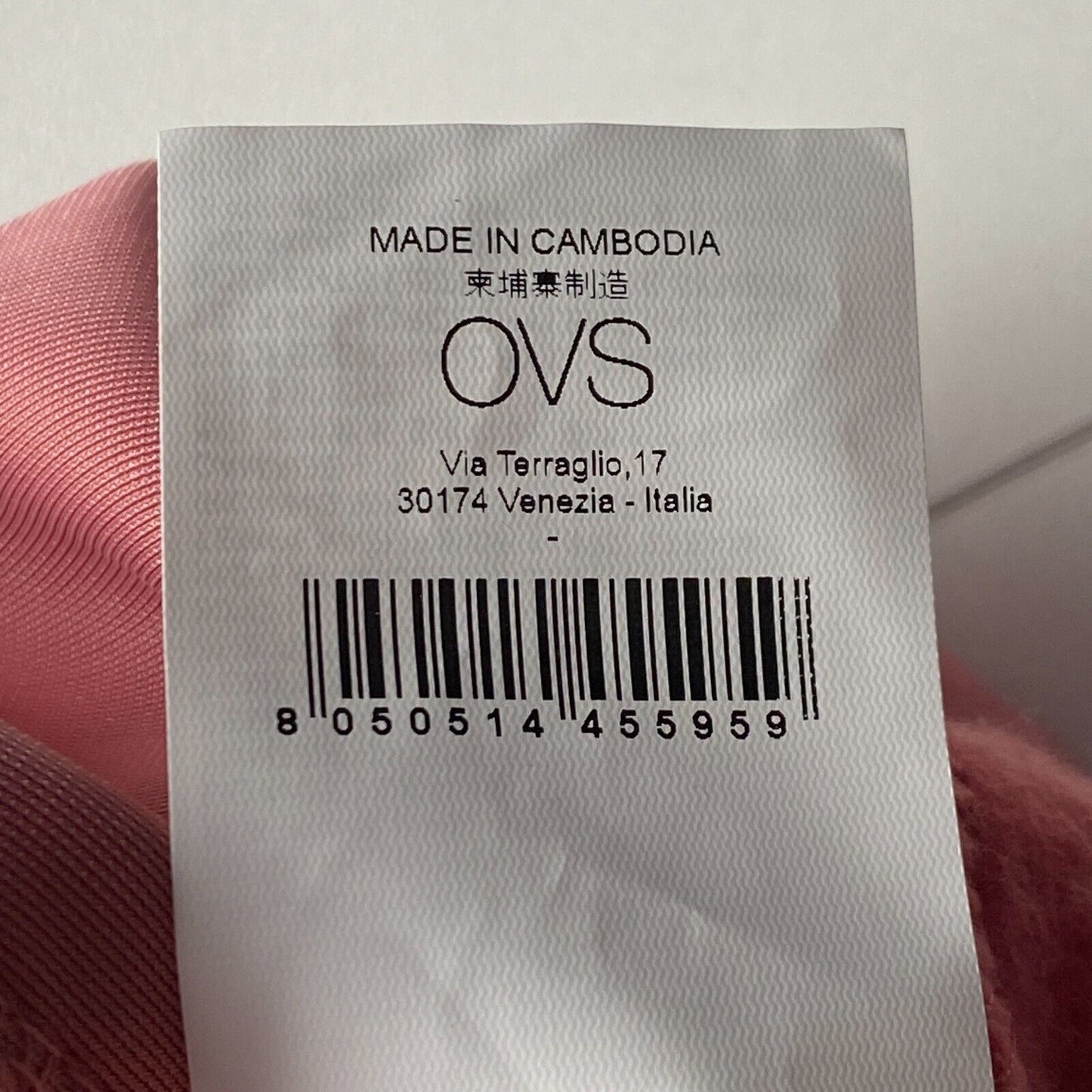 OVS Pantalon de survêtement à revers pour femme Rose Regular Fit Taille L