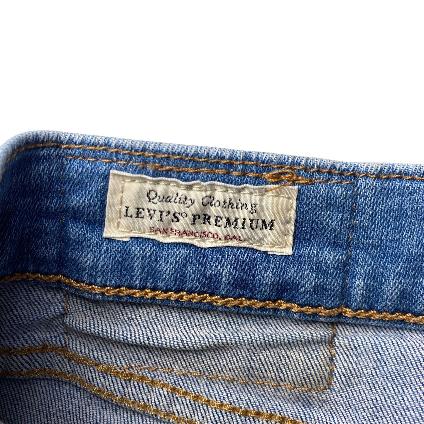 Levi's Premium 512 Blaue Stretch-Jeans im Slim Tapered Fit, Größe W32 L32