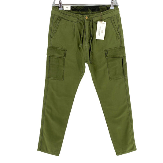 RRP €109 Scotch & Soda Green Loose Tapered Fit Pants Size W29 L32