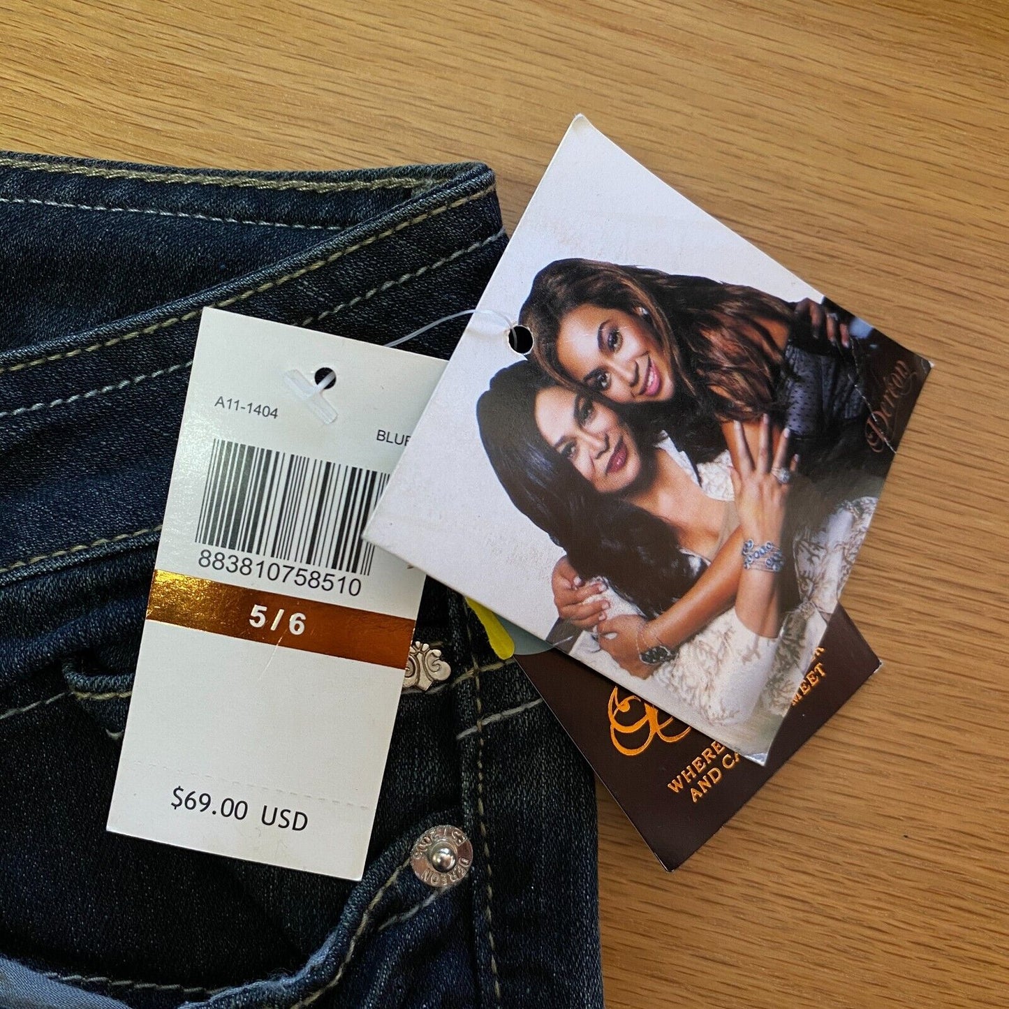 UVP €108 DEREON Dunkelblaue Skinny Fit Jeans Gr. 5/6 W28