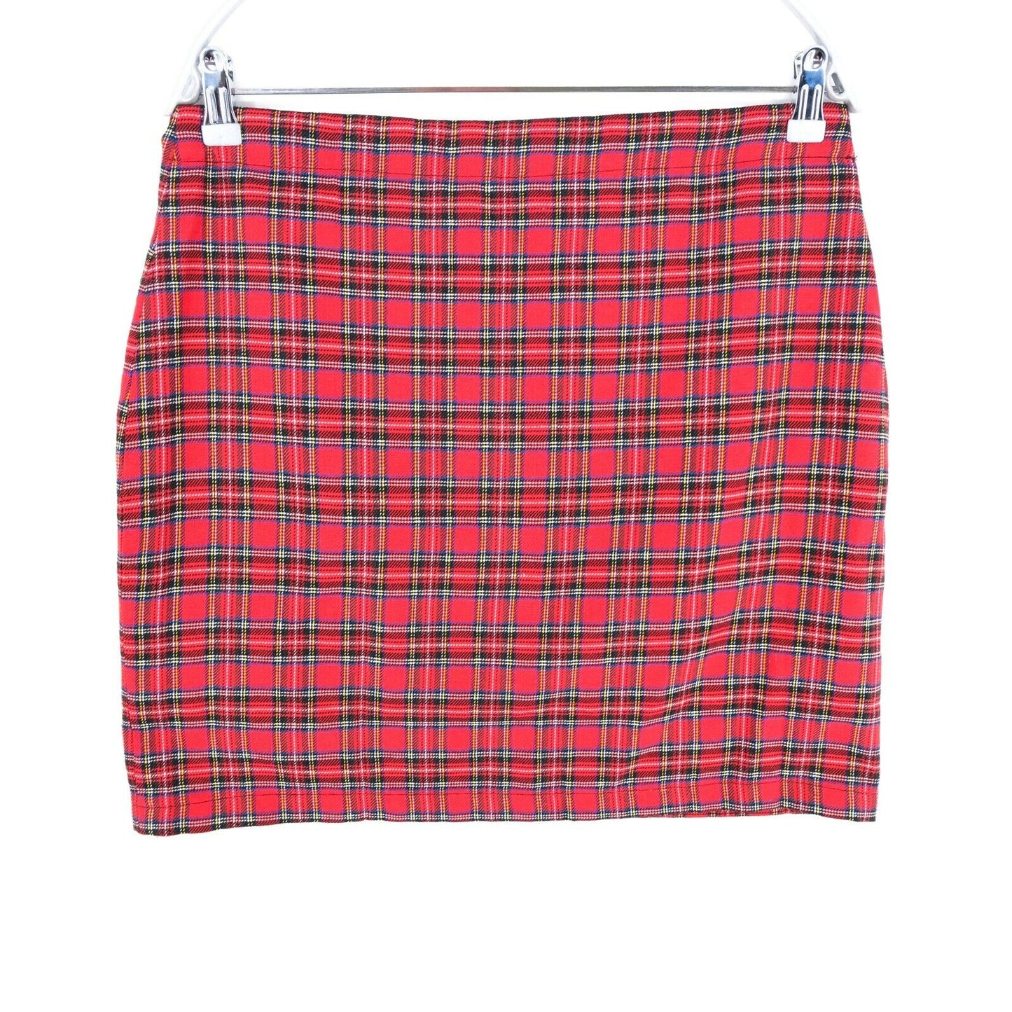 MISSING JOHNNY Red Check Short Skirt Size M