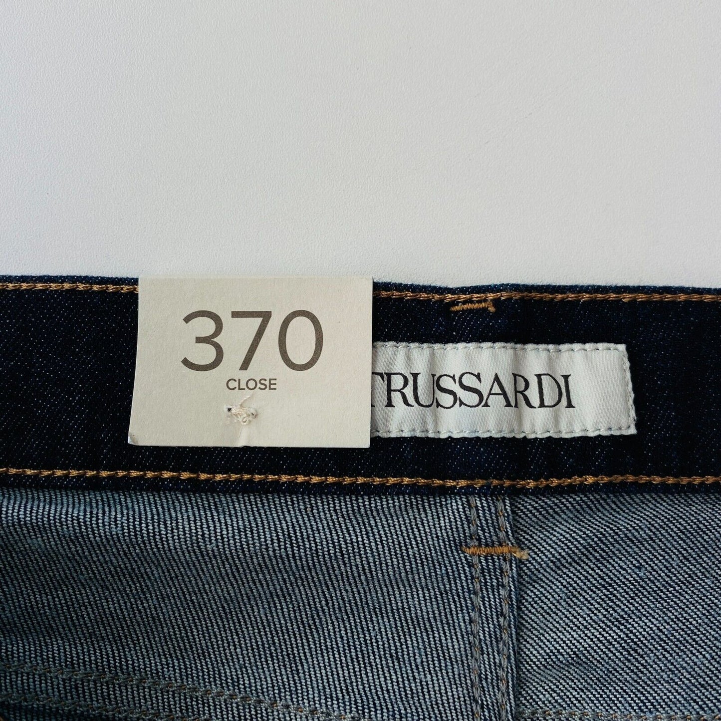 TRUSSARDI 370 CLOSE Dark Blue Slim Fit Jeans EUR 47 W31