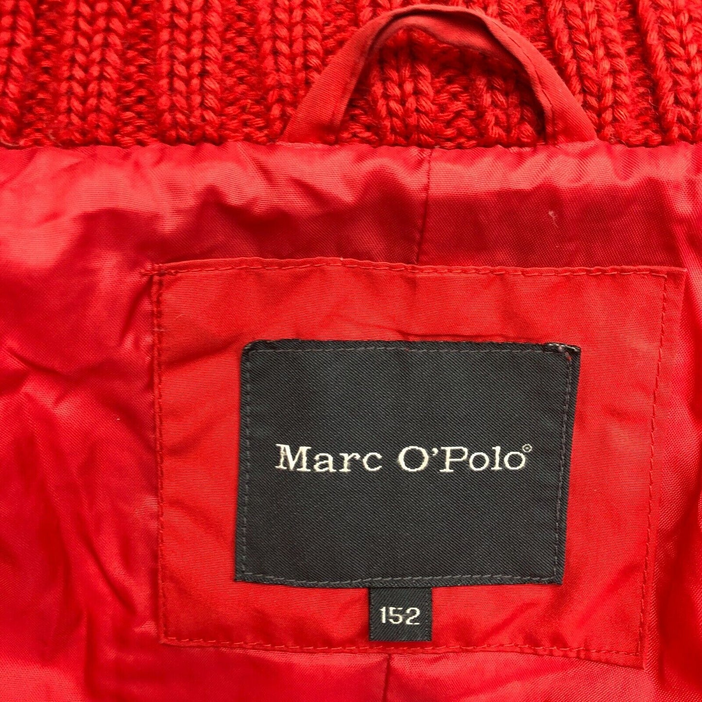 Marc O'Polo Rot Gefütterte Daunen Puffer Mantel Jacke Größe 152 cm