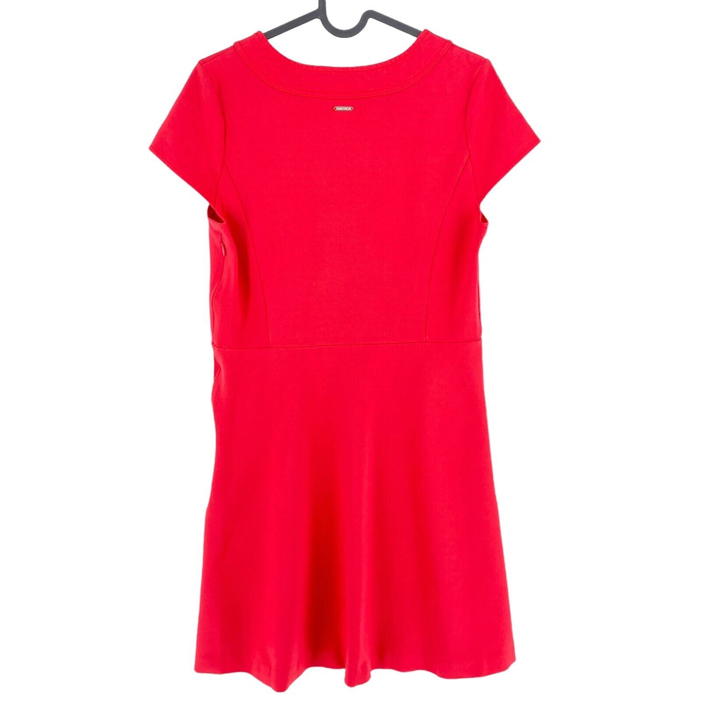 NAUTICA Red Short Sleeves Flared Dress Size 8 / M