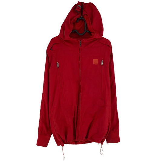 G-STAR RAW SCUBA REGULUS Red Hooded Overshirt Jacket Size M