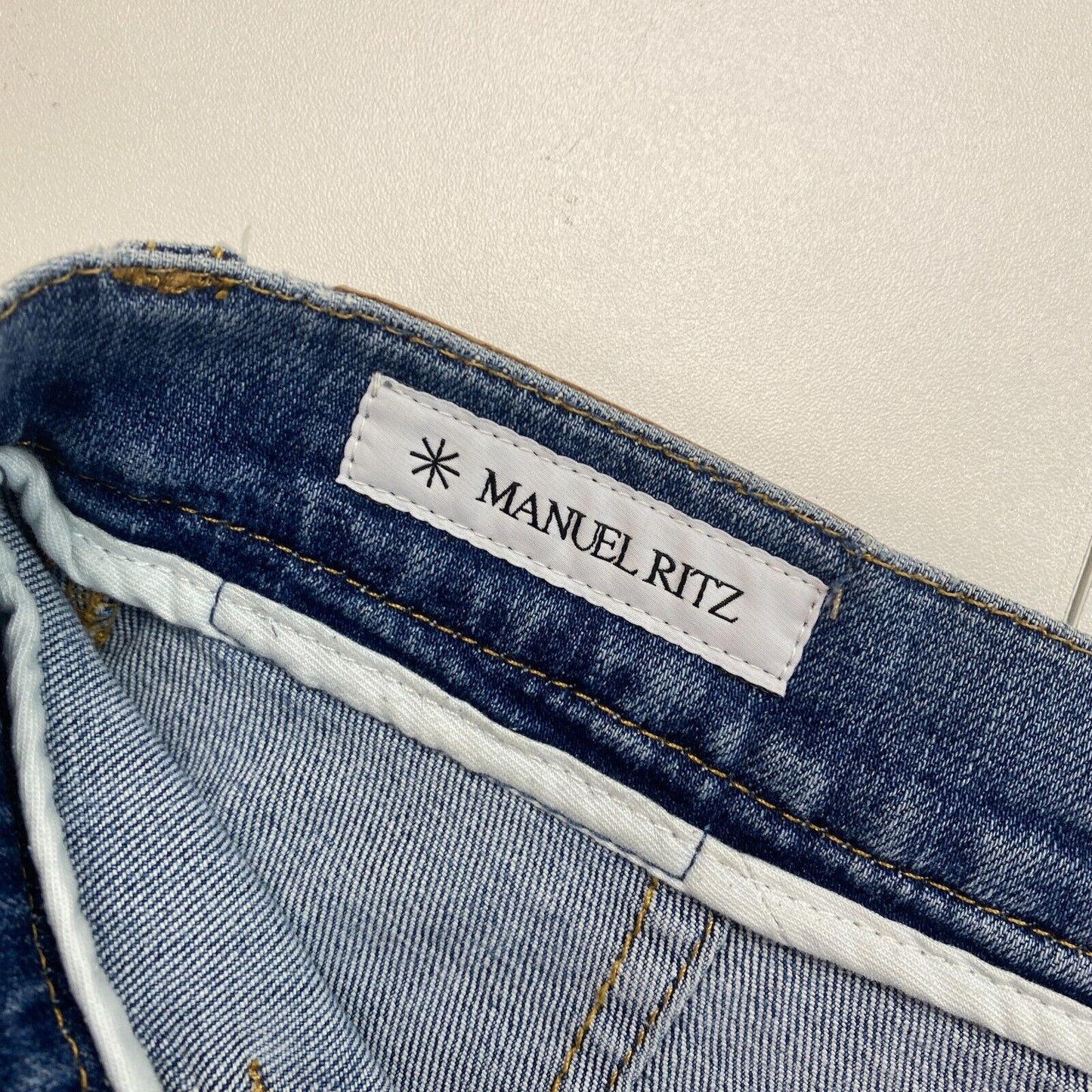 MANUEL RITZ Dark Blue Flared Jeans 40 W27 L32