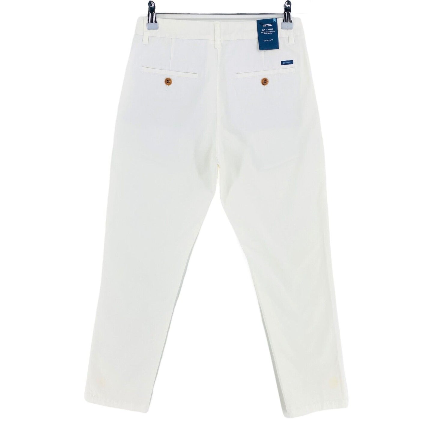 GANT White Fryda Classic Chino Pants Trousers Size EU 34 UK 6 US 4