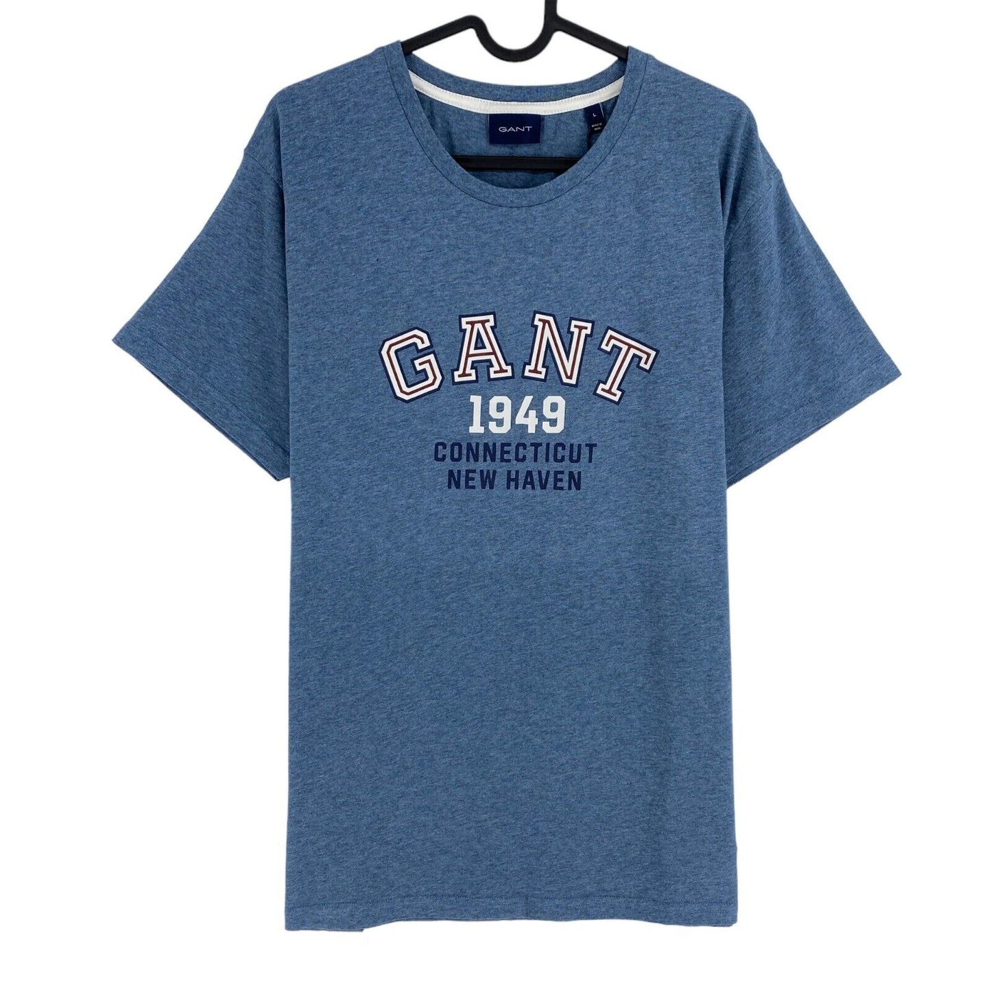 GANT Blue Graphic Crew Neck T Shirt Size L