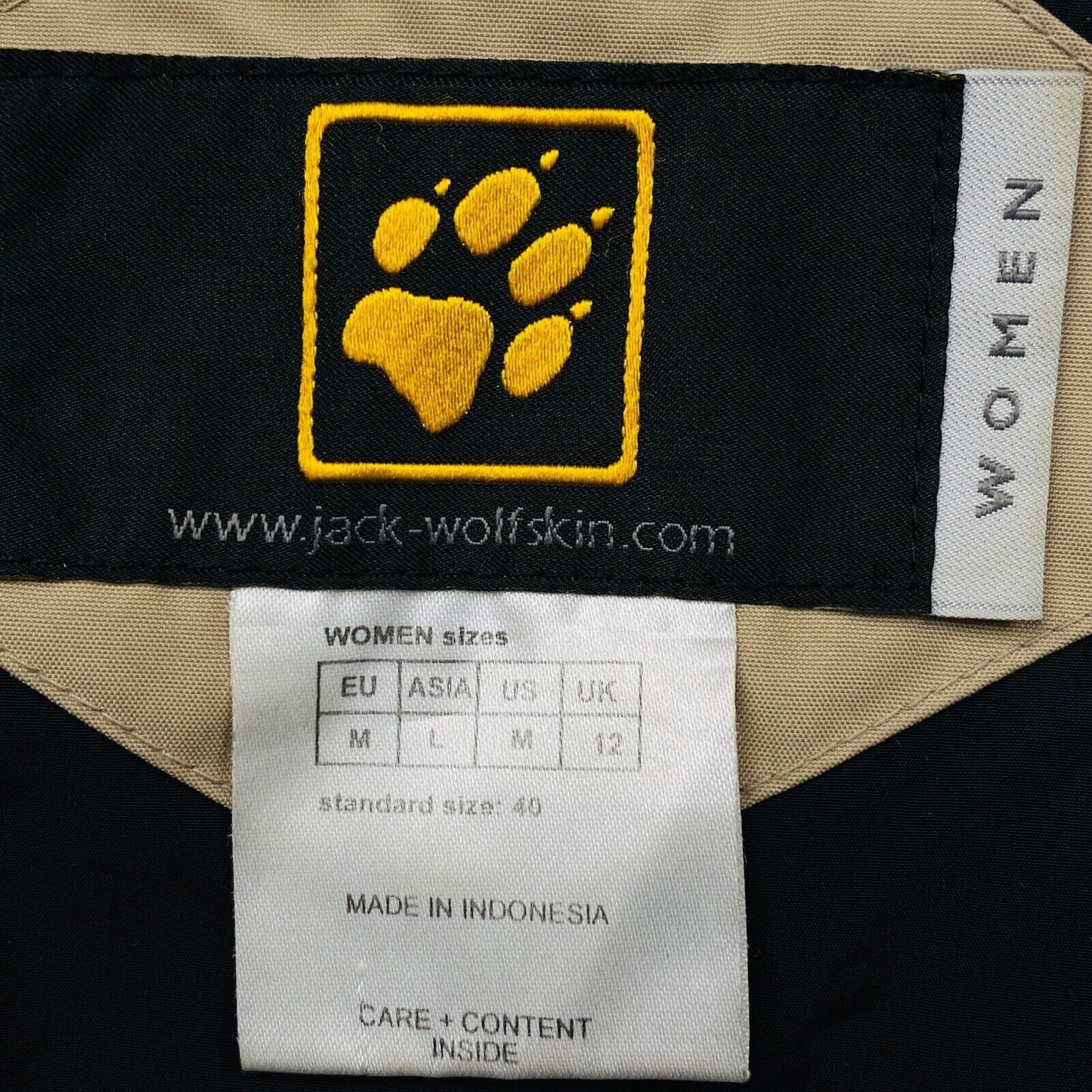 Jack Wolfskin Texapore Veste à capuche marron clair Manteau Taille M