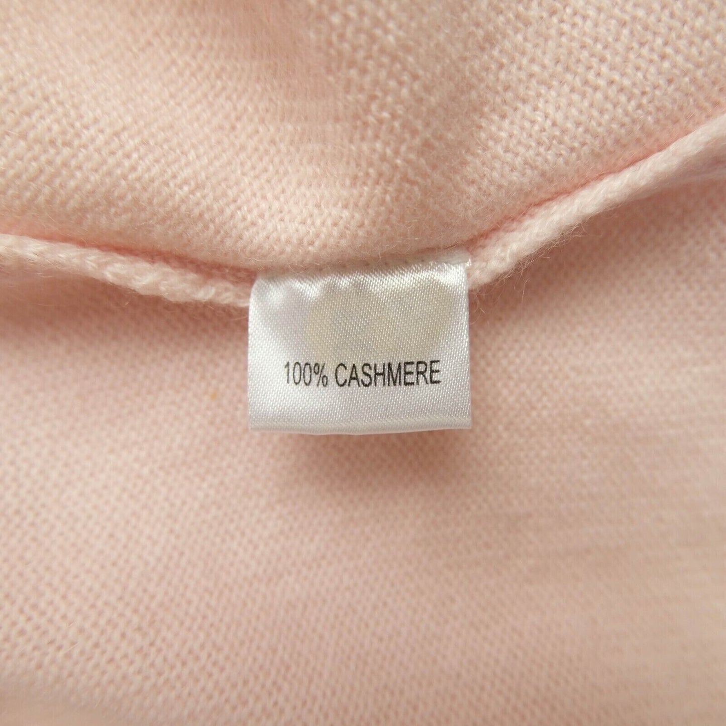 LANEROSSI Pink 100% Cashmere V Neck Tank Top Size 3 - L