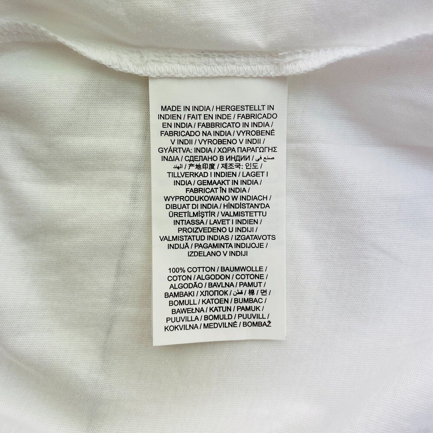 GANT Women White Original V Neck Short Sleeve T Shirt Size L