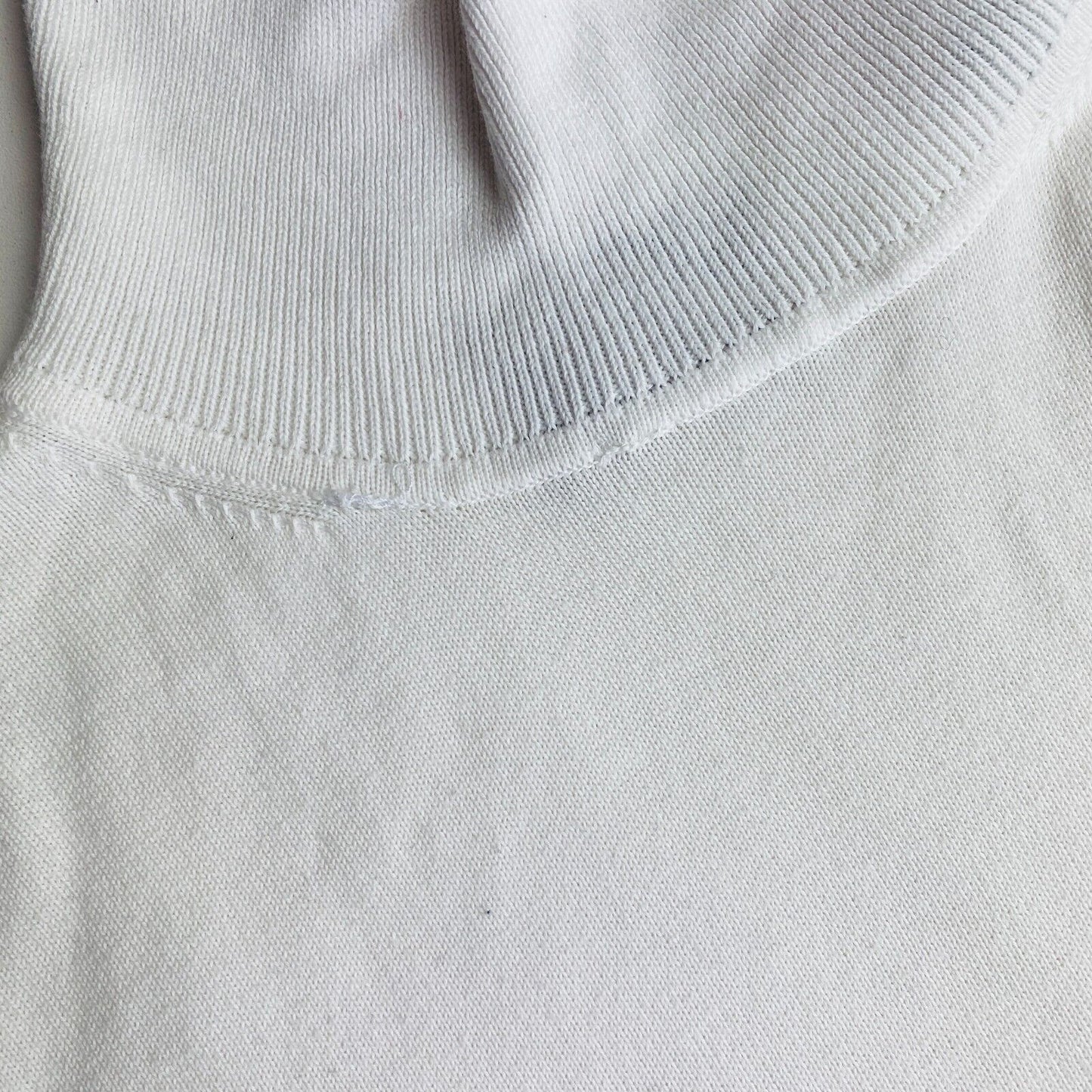 GANT White Cotton Roll Neck Sweater Jumper Size XS