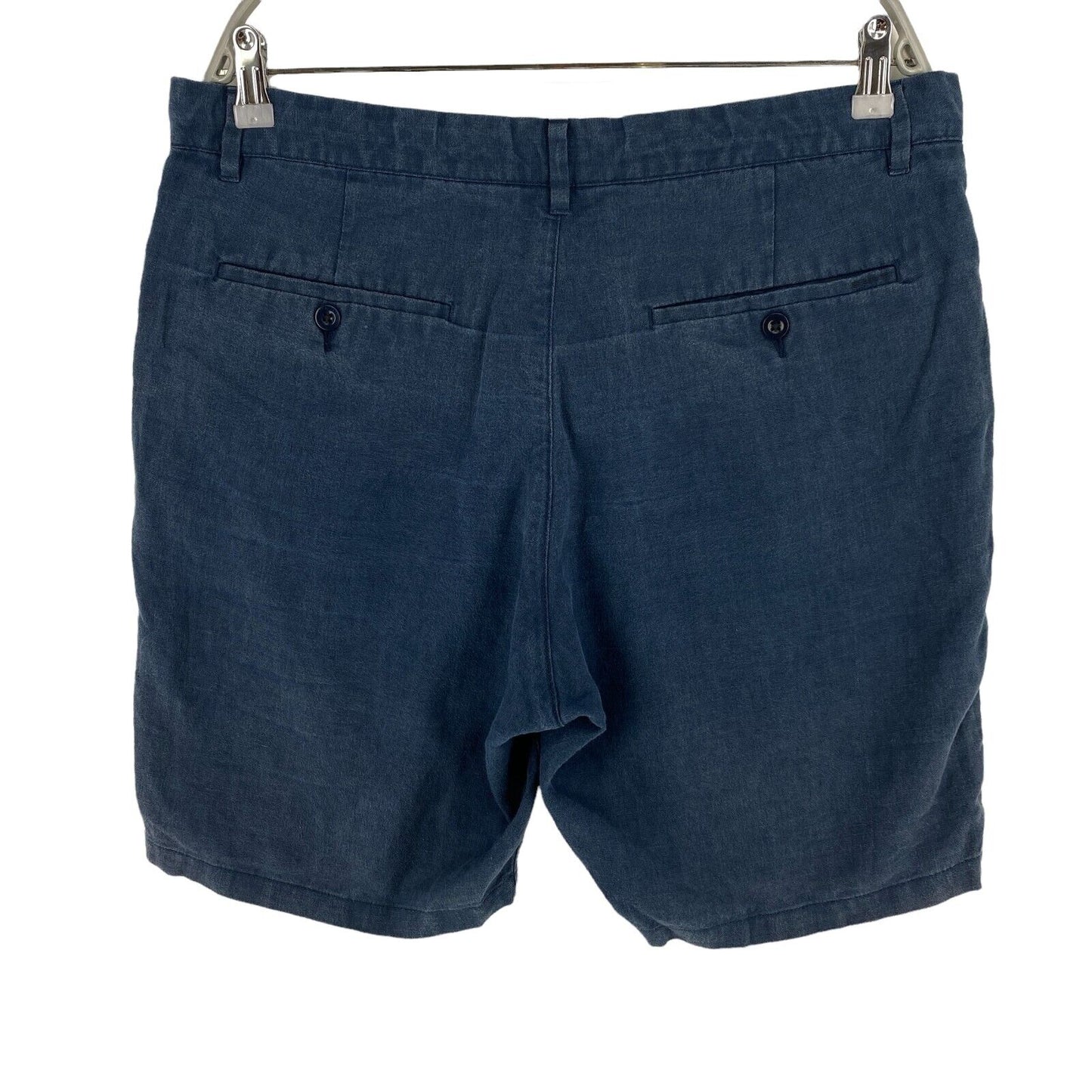 GANT Short chino décontracté en lin bleu marine taille L 2XL