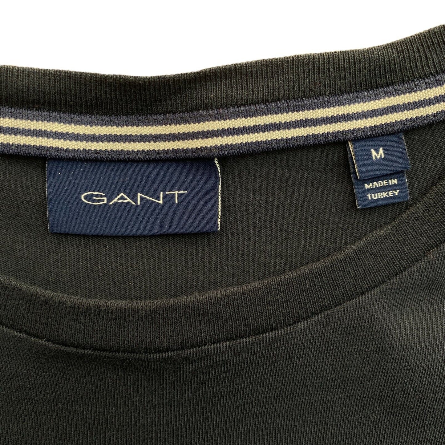 GANT Navy Blue Logo Crew Neck T Shirt Size M