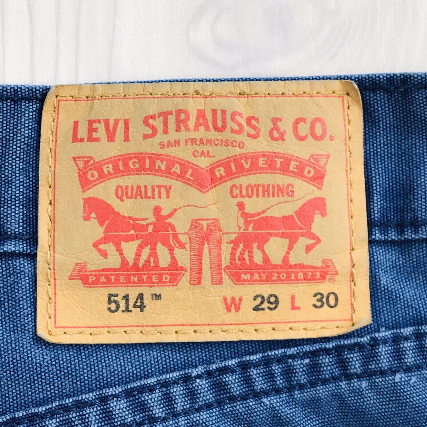 Levi's 514 Dark Blue Slim Straight Fit Jeans Size W29 L30