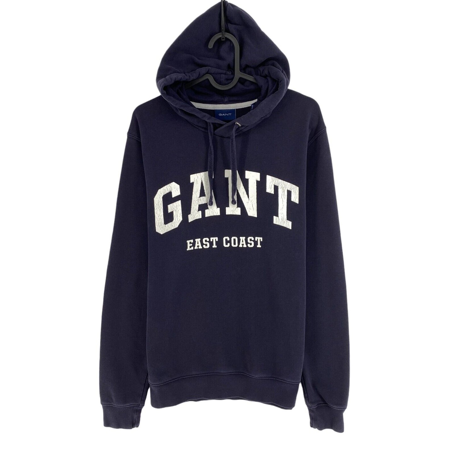 GANT Marineblauer Kapuzenpullover mit Logo, Größe M